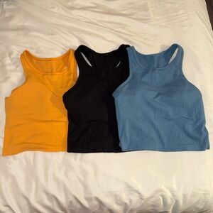Lululemon Ebb to Street Cropped Racer Back Tank (all 3 being sold together)